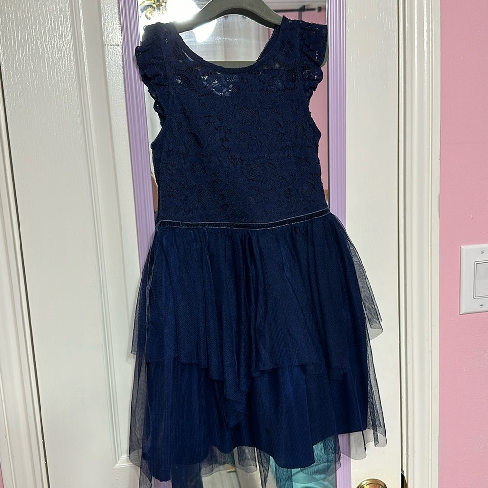 Navy Blue formal dress Sz 7/8